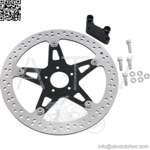 Arlen Ness Left Side 14" Big Brake Floating Rotor Kit 00-07 Harley FLT Touring (For: Harley-Davidson)