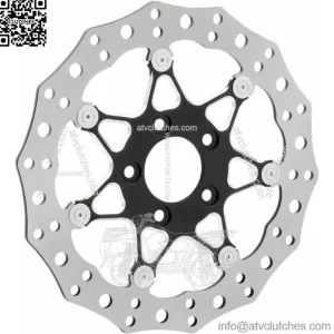 Arlen Ness Procross Black 14" Front Floating Brake Rotor Harley Touring 08-2016 (For: Harley-Davidson)
