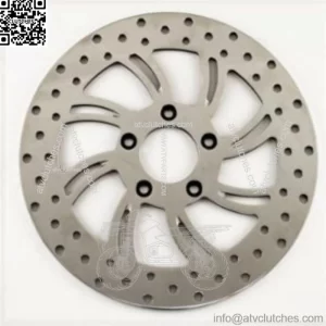 Polished Vortex 11.8" Stainless Rear Disc Brake Rotor Harley Touring Dresser 08+ (For: Harley-Davidson)
