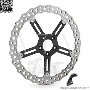 Arlen Ness Left Side Rotor Wave 15" Big Brake Kit Disc 06-17 Harley Softail Dyna (For: Harley-Davidson)