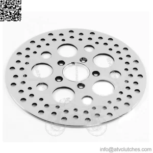 DNA Polished Chrome Rear 11.5" Brake Rotor OE 1984-2013 Harley Chopper Bobber (For: Harley-Davidson)