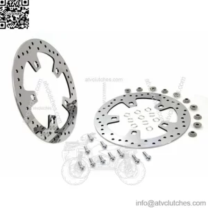 Polished Stainless Custom Enforcer Front Brake Rotor Pair Set 14+ Harley Touring (For: Harley-Davidson)
