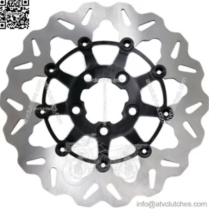 Galfer Stainless Black Contrast Wave Rear Brake Rotor Harley FXST Touring Dyna (For: Harley-Davidson)