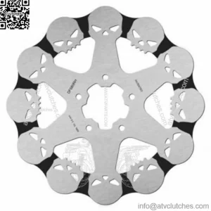 Galfer Front 11.8 Skull Skulls Floating Front Brake Disc Rotor Harley Bagger FLH (For: Harley-Davidson)