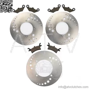 Front Rear Brake Rotors and Pads fits Polaris Sportsman 700 EFI - 2007