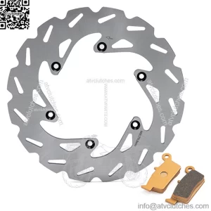 240mm Stainless Steel Rear Brake Disc Rotor And Brake Pad For SUZUKI RM 125CC 2000-2005 / 250CC 2000-2005
