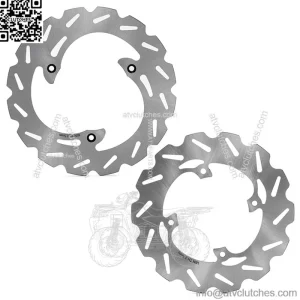 220*198mm Stainless Steel Brake Disc Rotor Set for YAMAHA YZ 80 1993-2001 / YZ 85 2002-2007