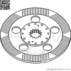 AL112982 Brake Disc Fits John Deere 6410 6010 6205 6320 6400 6506