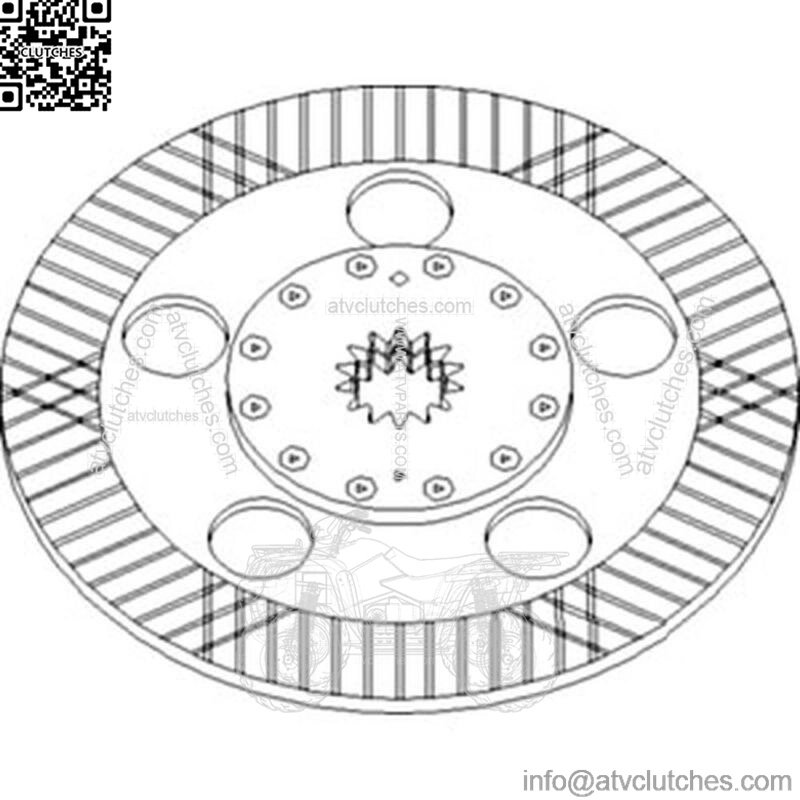 Fits John Deere Parts DISC BRAKE AL162808 5310 (India), 5310 (Asian),5310, 5303 - Image 2