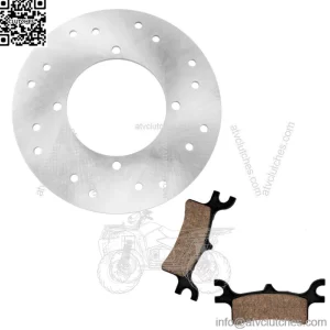 Rear Brake Disc Rotor W/ Pads for Polaris Sportsman 800 2005 2006 2007 (For: Polaris Sportsman 800)