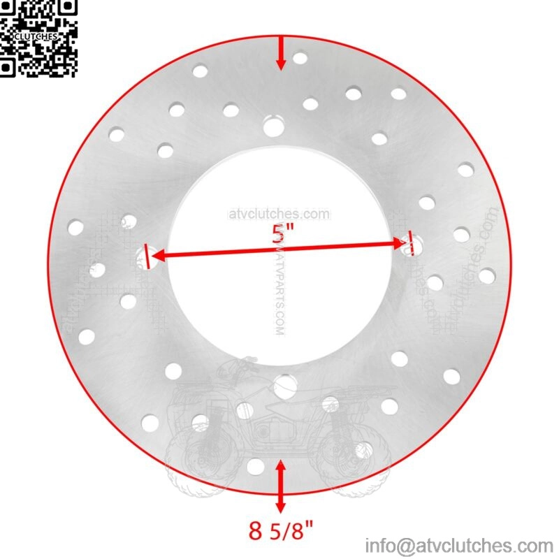 Rear Disc with Stud Bolt fits Polaris Sportsman X2 500 800 4X4 2008 2009 - Image 2