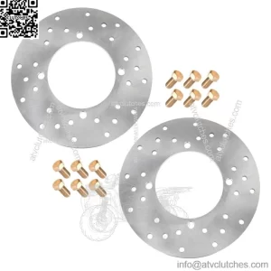 2 Rear Disc with Stud Bolt fits Polaris Sportsman 800 6X6 EFI 2009-2010 (For: Polaris Sportsman 800)