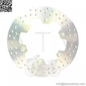 MD3076 Motorcycle Stainless Steel Rear Right Brake Disc Silver - 276mm