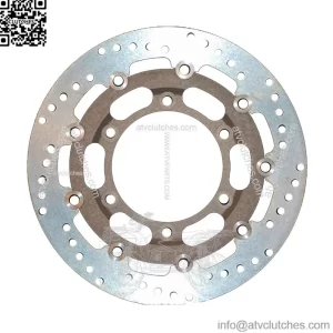 MD646RS Motorcycle Motorbike Front Right Brake Disc Silver - 296mm
