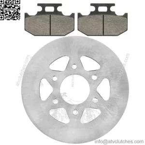 Rear Parking Brake Disc Rotor W/Pads for Yamaha Rhino 700 YXR700 4X4 2008-2013(For: Yamaha Rhino 700)