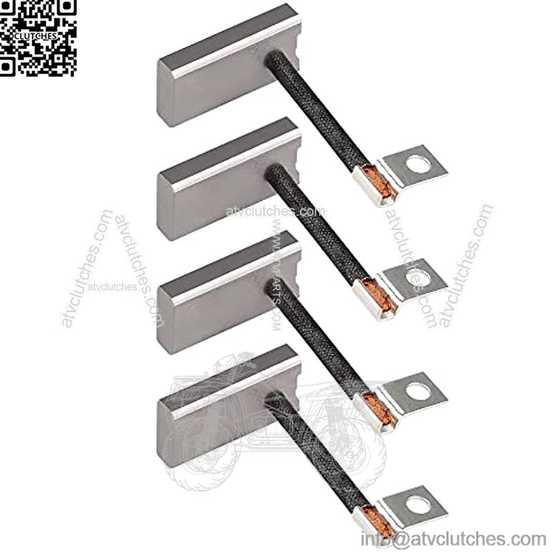 Golf Cart Starter Generator Brush Kit for EZGO, Club Car, Yamaha, OEM# 81-81200 26658-G01 101869302 JF2-81111-00-00 JF2-H1111-00-00, Set of 4