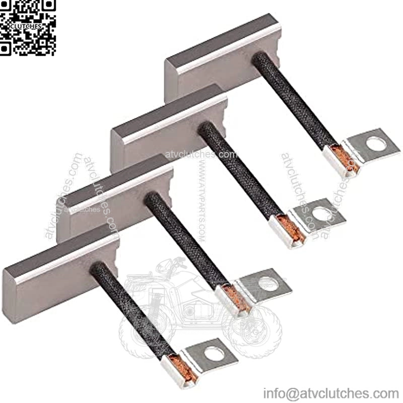 Golf Cart Starter Generator Brush Kit for EZGO, Club Car, Yamaha, OEM# 81-81200 26658-G01 101869302 JF2-81111-00-00 JF2-H1111-00-00, Set of 4 - Image 2