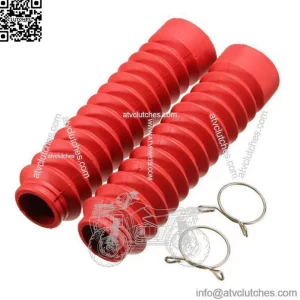 2 pcs Motorcycle Front Fork Cover Parts Rubber Shock Absorber Dust Shield Boots (For: More than one vehicle)