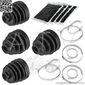 2 Front Axle Outer Inner CV Boot Kit For Polaris RZR XP 1000/RZR XP 4 1000 17-20 (For: Polaris)