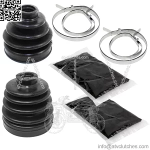 Front Axle Outer Inner CV Boot Kit For Polaris RZR XP 1000 / RZR XP 4 1000 17-20 (For: Polaris)
