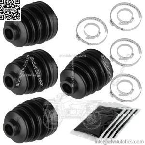 2 Rear Axle Inner Outer CV Boot Kit for Polaris RZR XP 4 1000 2014 2015 16 2017 (For: Polaris)