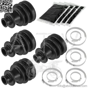 2 Front Right Left Axle CV Boot Kit For Polaris Ranger Crew 1000XP Ps Nstr 17-20 (For: Polaris)