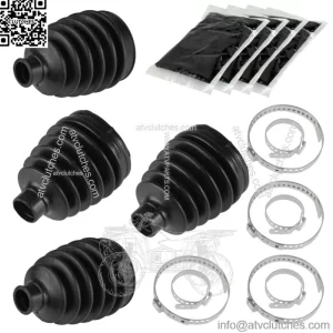 2 Front Axle Outer And Inner CV Boot Kit for Polaris Sportsman 1000 2015 2016