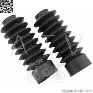 Black Rubber Fork Boots Gaitors 39MM Front End Long Harley Sportster Dyna FXR (For: Harley-Davidson)
