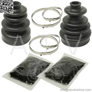 Front Axle Inner Outer CV Boot Kits for Polaris Sportsman 800 EFI 2006 2007 (For: Polaris Sportsman 800)