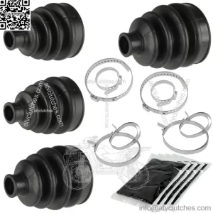 2 Front Axle Outer And Inner CV Boot Kit for Can-Am Commander 1000 4X4 2011 2012