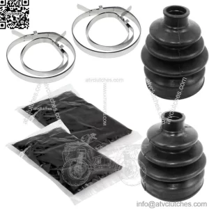 Front Axle Outer Inner CV Boot Kit for Can-Am Outlander 1000 4X4 Xmr 2013-2015