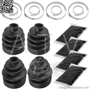 2 Front Inner Outer Axle CV Boot Kit For Honda TRX450ES TRX450S Foreman 98-01