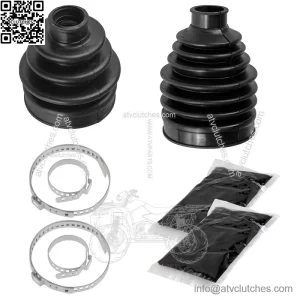 Front Axle Inner & Outer CV Boot Kit For Yamaha Kodiak 450 YFM450 EPS 2022-2025