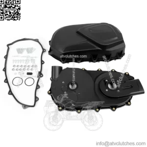For 2006-2014 Can Am Outlander Renegade Clutch Belt Cover & Back Plate