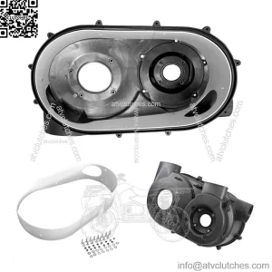 Clutch Back Plate Variator Cover+ Drive Belt For 17-22 Can Am Maverick X3