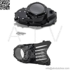Aluminum Clear Lock Up Clutch  Case & Stator cover For  Banshee 350 87-06