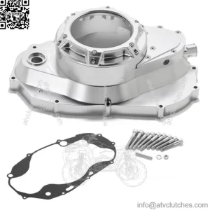 Aluminum Silver Lock Up Clutch Cover w/ Gasket For Yamaha Banshee 350 YFZ350