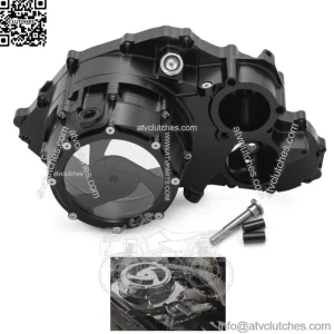 Billet Lock Up Clutch Cover For Yamaha Raptor 700 700R YFM700R 2006-23 Black