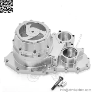 Billet Lock Up Clutch Cover For Yamaha Raptor 700 700R YFM700R Silver Cover 06+