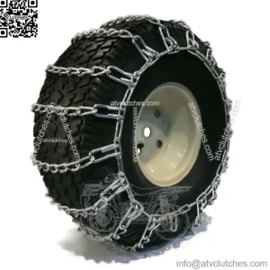 Pair of 2 Link Tire Chains 15x6x6, 14x5.5x5, 15x5x6 for John Deere X300R & X305R
