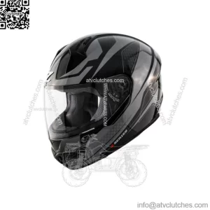 Zox Adult Unisex OEM Dark Silver & Matte Black Odyssey Carbon Vigilance Helmet