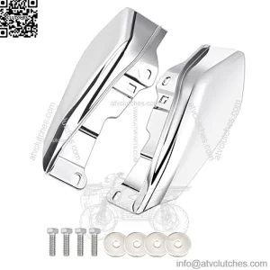 Chrome Mid Frame Air Deflector Compatible for Harley Davidson Touring Electra Glide/Street Glide/Road Glide/Tri Glide/Road King 2009-2023 Models Without Cool Flow Fan