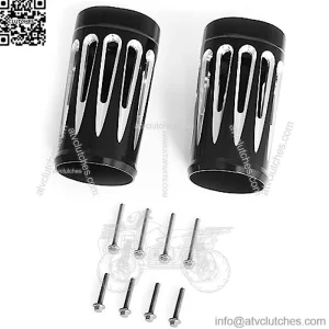 Billet Fork Slider Cover Cow Bells for Harley Flt Fltr Flhr Flhx Flht Touring Street Glide 1986-2021