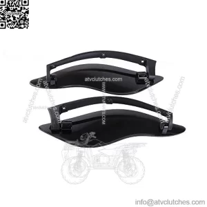 New Adjustable Air Deflectors Side Wings Windshield Fairing Side Cover Shield Compatible for 2014-2023 Harley Touring Electra/Street/Tri Glide CVO,Dark Smoke