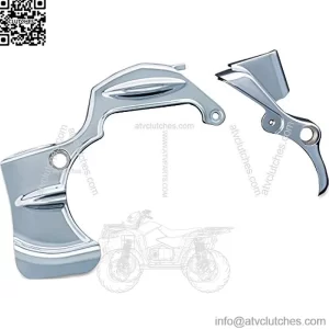 Kuryakyn 6950 Transmission Shroud/Covering for 2009-16 Harley-Davidson Touring & Trike Motorcycles with Stock Head Pipes, Chrome Medium
