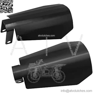 1 Pair Large Motorcycle Handguards Coffin Cut Hand guards Fit for 2007-2020 Harley Davidson Touring Sportster Dyna