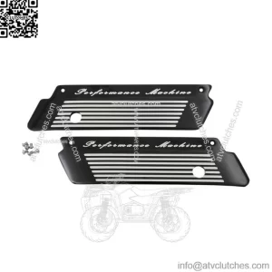 Performance Machine Fluted Saddlebag Latch Covers For Harley Touring