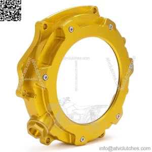 Gold Clutch Cover for Suzuki Quadracer 450 LTR450 2006-2009 Billet Aluminum