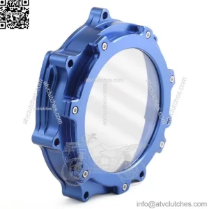 Blue Billet Clear Clutch Cover 5TG-15415-00-00 For Yamaha YFZ 450R SE 06-23