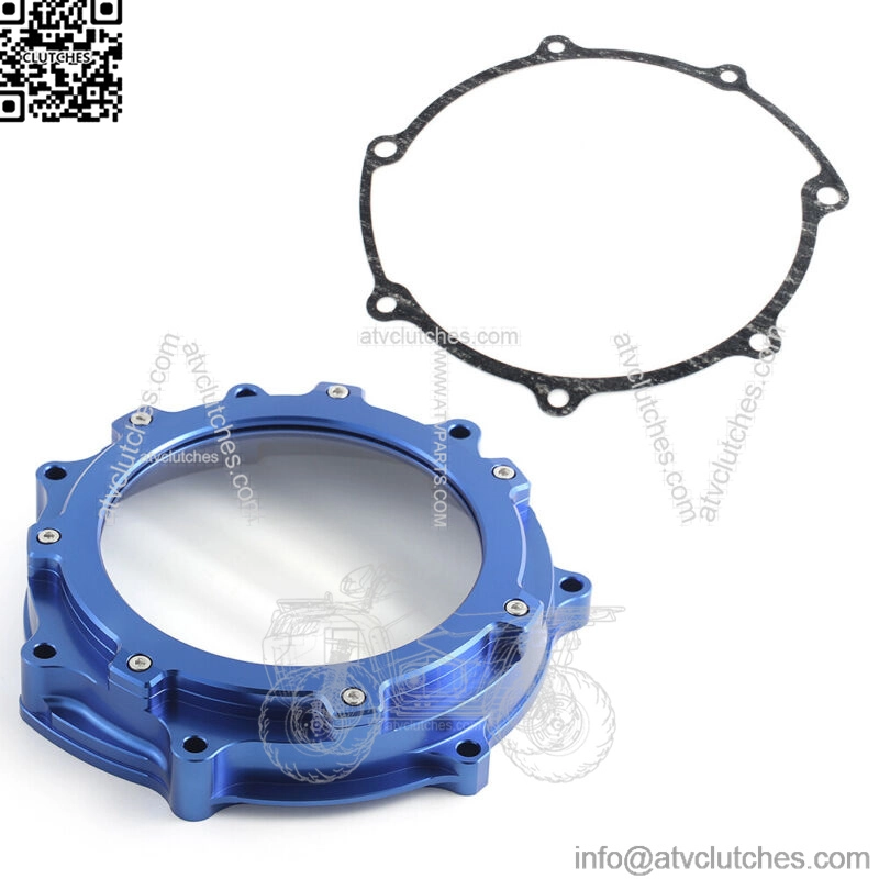 Aluminum Billet Blue Clutch Cover Gasket For Yamaha YFZ 450R YFZ450RSE 2006-2023